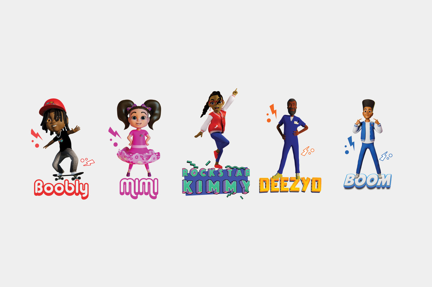 HipHop Boobly Show Character Magnet Pack (Set of 5)