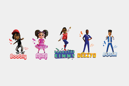 HipHop Boobly Show Character Magnet Pack (Set of 5)